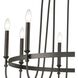 Wickshire 9 Light 34 inch Matte Black Chandelier Ceiling Light