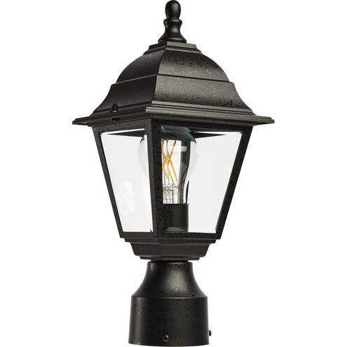 Briton 1 Light 14 inch Textured Black Outdoor Post Lantern