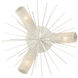 Sea Urchin 3 Light 20 inch White Coral Semi Flush Mount Ceiling Light