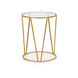 Wildwood 25 X 20 inch Antique Gold Leaf Side Table