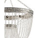 Highbrow 8 Light 24 inch Contemporary Silver Leaf and Distressed Silver Leaf Chandelier Ceiling Light