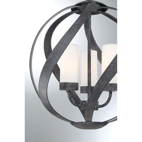 Blacksmith 3 Light 16 inch Old Black Finish Pendant Ceiling Light