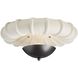 Camella 1 Light 18 inch Ivory and English Bronze Flush Mount Ceiling Light, Small