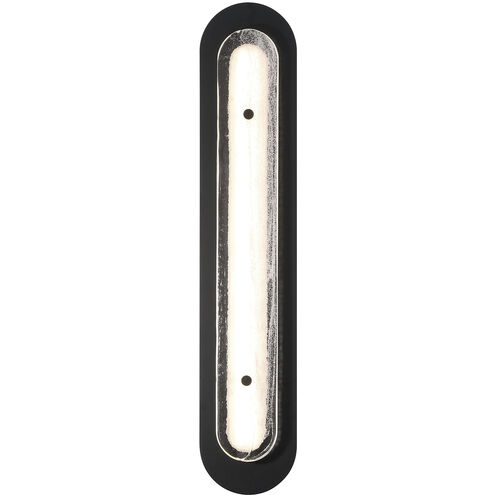 Tramore 1 Light 30 inch Black Outdoor Wall Sconce in Silver
