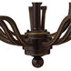 Bolla 5 Light 24 inch Olde Bronze Indoor Chandelier Ceiling Light in Light Amber Seedy