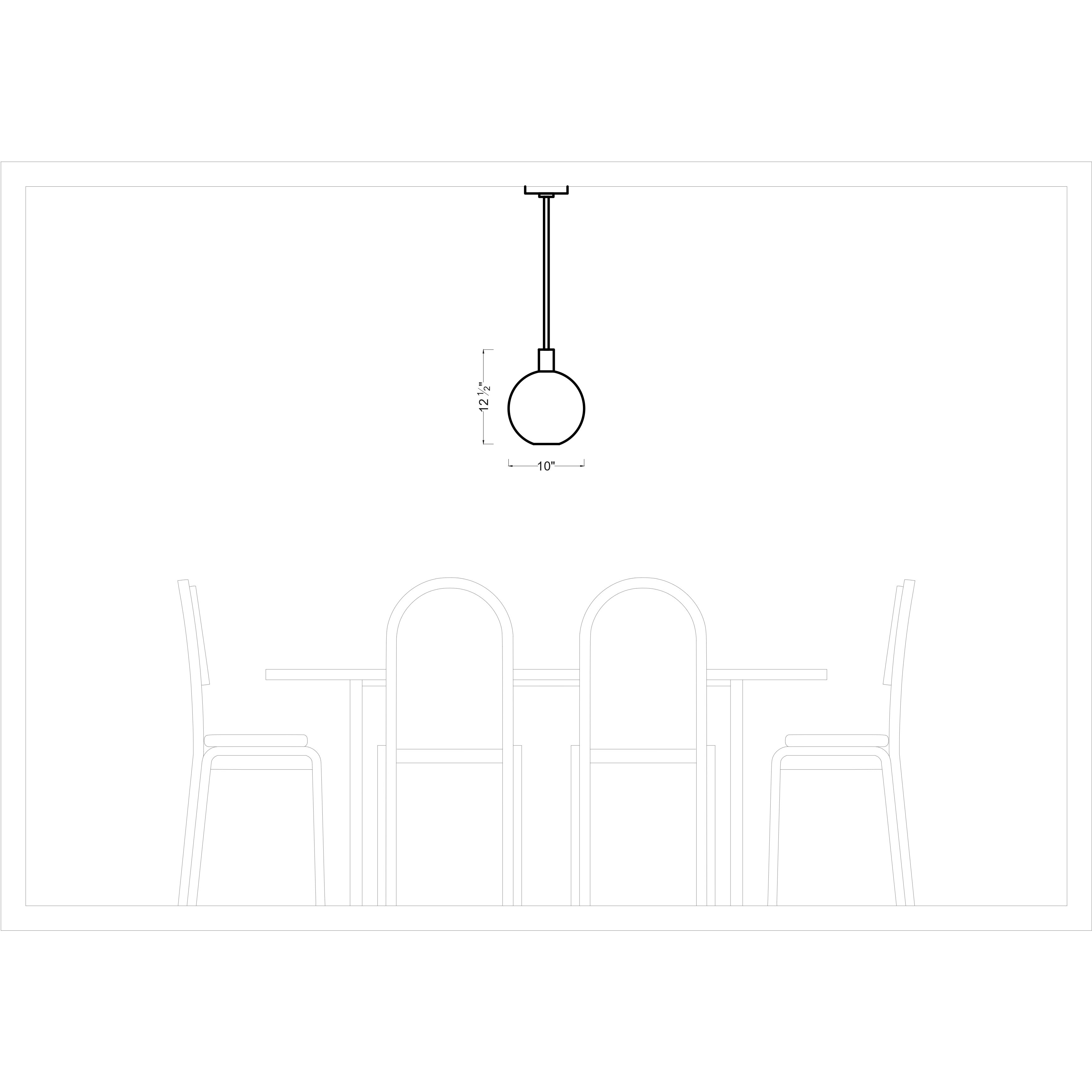 Drew & Jonathan Colewood 1 Light 12.5 inch Midnight Black Pendant Ceiling Light, Small