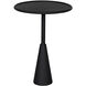 Hiro 24.5 X 17 inch Matte Black Side Table
