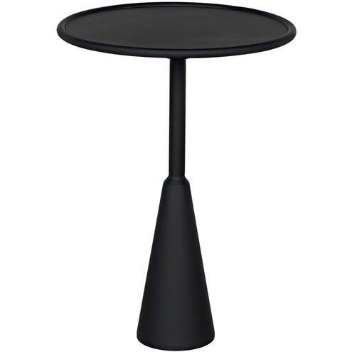 Hiro 24.5 X 17 inch Matte Black Side Table