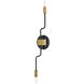 Austen 2 Light 5.25 inch Black with Lacquered Brass Sconce Wall Light
