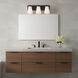 Upson 3 Light 18 inch Midnight Black Vanity Light Wall Light, Large