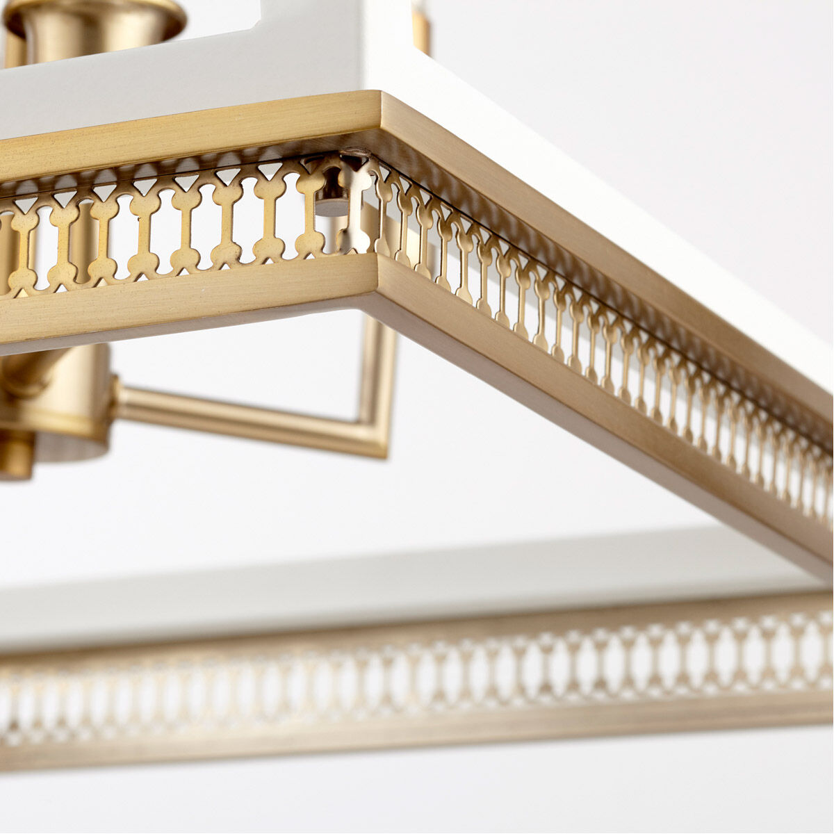 Gerard 4 Light 16 inch White And Aged Brass Pendant Ceiling Light