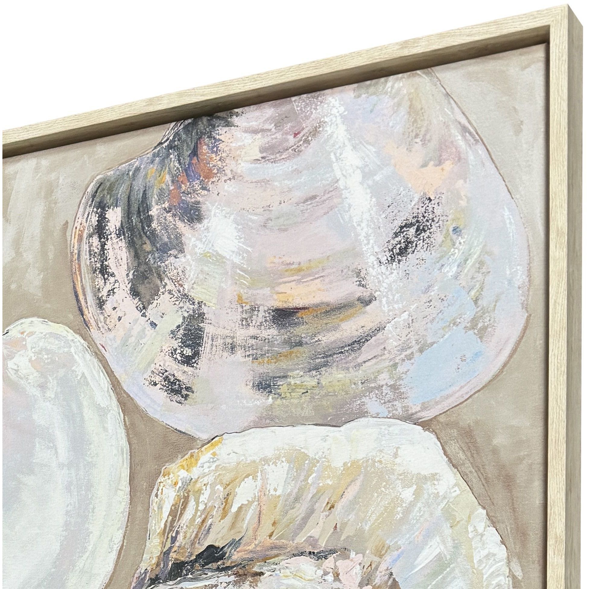 Summer Party Pink and Beige and Green and Multi Canvas