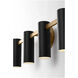 Zentro LED 24 inch Satin Brass Vanity Light Wall Light