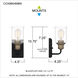 Cox 1 Light 4.5 inch Matte Black Wall Sconce Wall Light, Small