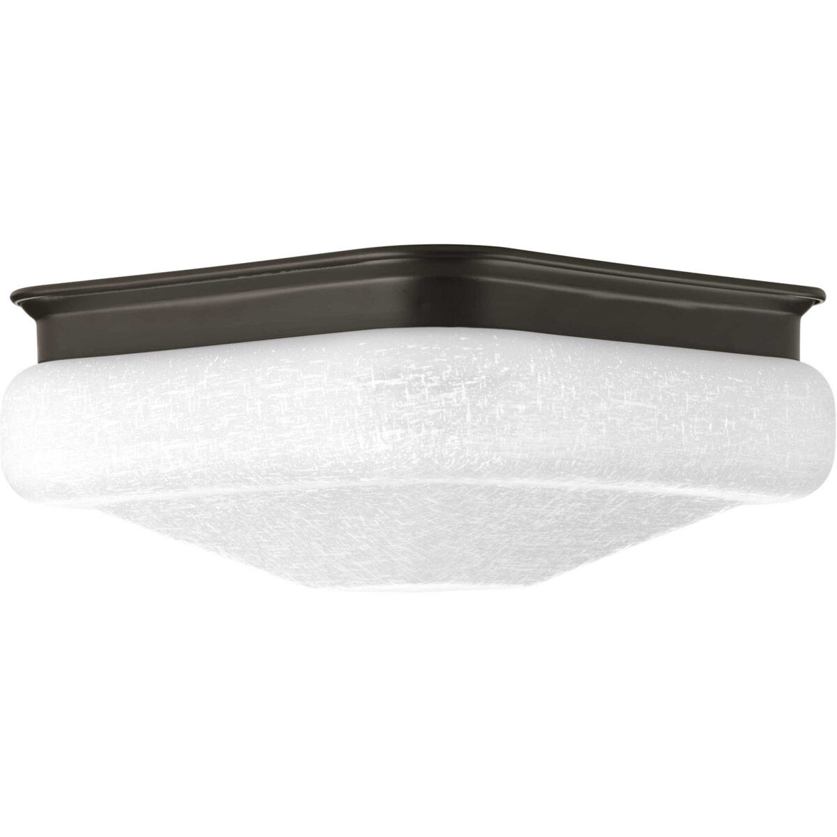 LED Square LED 11.5 inch Antique Bronze Flush Mount Ceiling Light, Progress LED