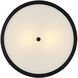 Clarke 2 Light 15 inch Black Semi-Flush Mount Ceiling Light