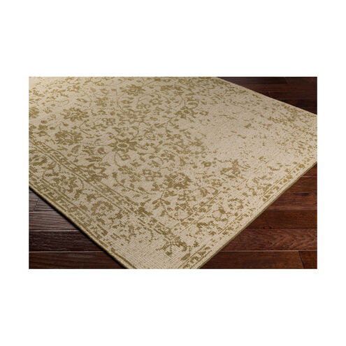 Hoboken 36 X 24 inch Green and Neutral Area Rug, Wool