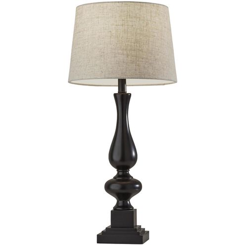 Gary 28 inch 100.00 watt Black Table Lamps Portable Light, 2 Pack, Simplee Adesso