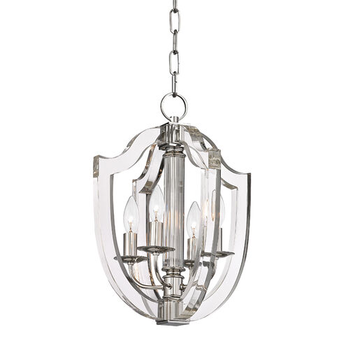 Arietta 4 Light 12.5 inch Polished Nickel Pendant Ceiling Light