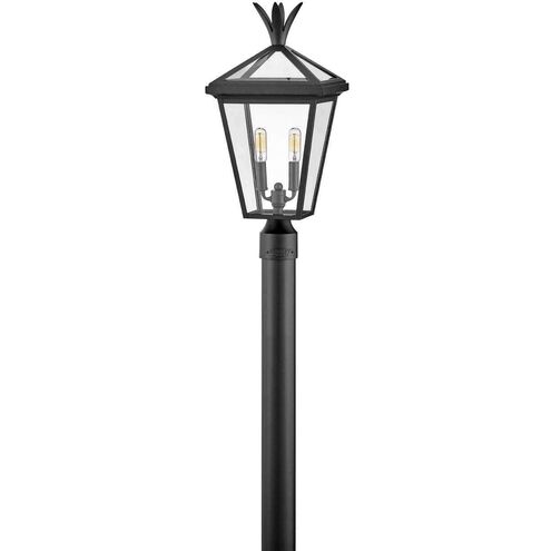 Palma LED 22 inch Black Outdoor Post Mount Lantern