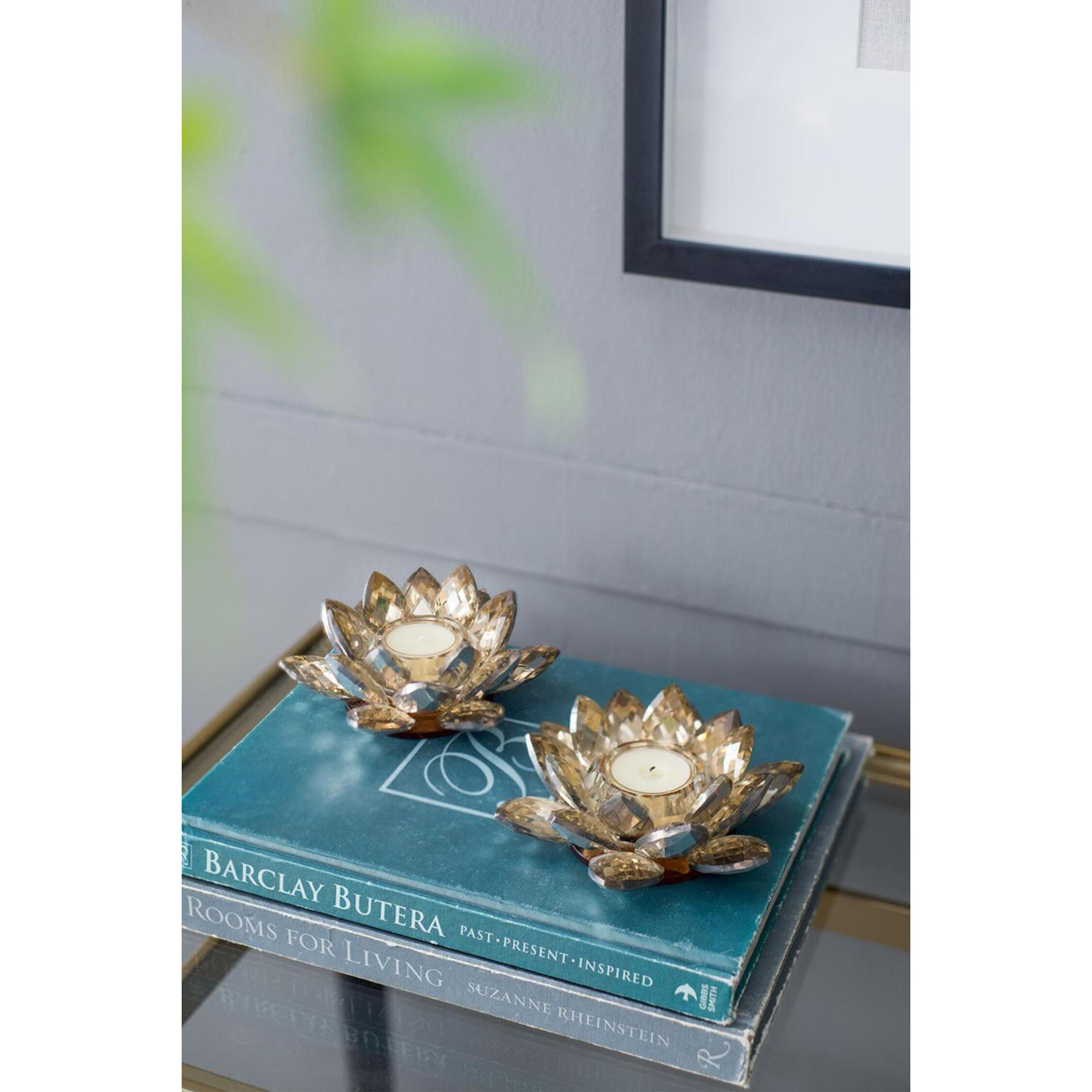 Lotus 5.9 X 2.2 inch Candleholder