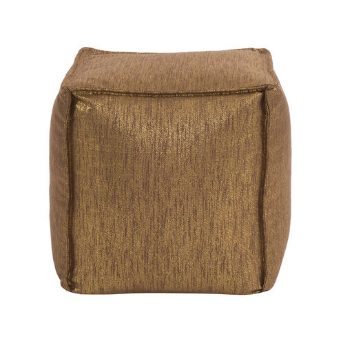 Pouf 18 inch Glam Chocolate Square Ottoman with Cover