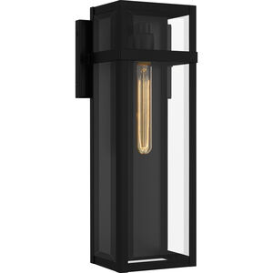 Vanessa 1 Light 7.5 inch Matte Black Outdoor Lantern, Large