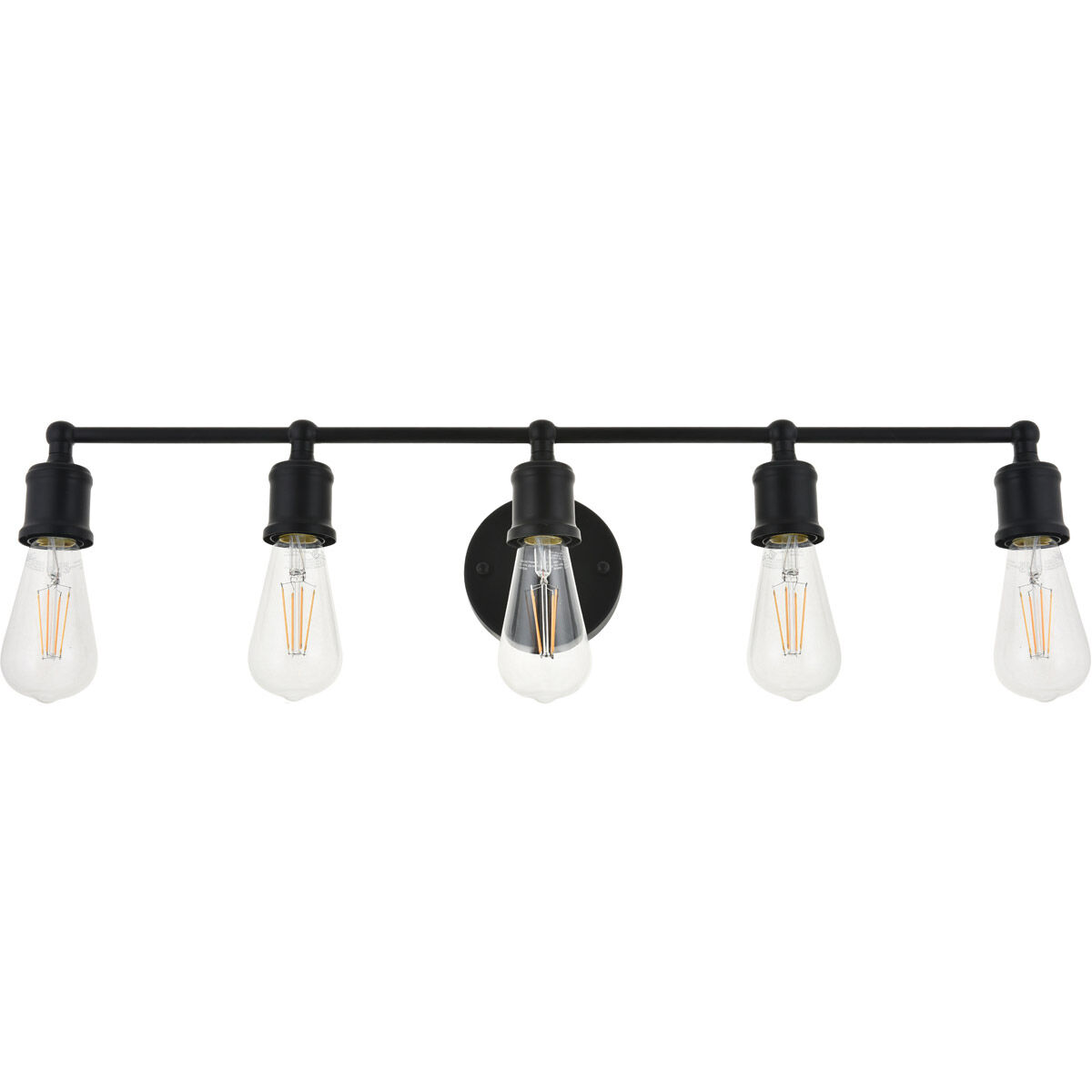 Serif 5 Light 29 inch Black Wall Sconce Wall Light