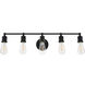 Serif 5 Light 29 inch Black Wall Sconce Wall Light