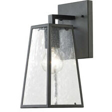 Meditterano 1 Light 12 inch Matte Black Outdoor Wall Sconce