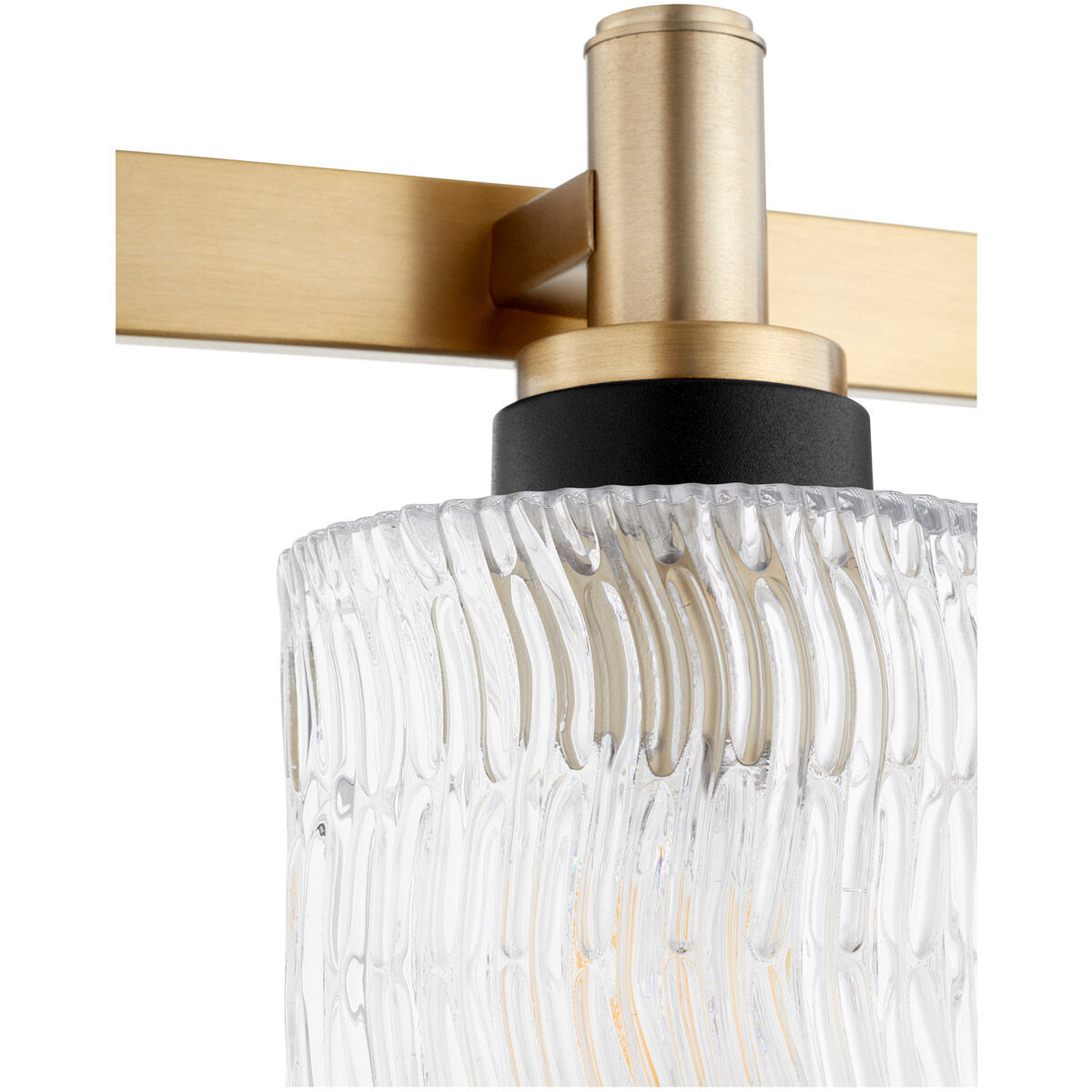 Stadium 4 Light 33 inch Aged Brass Vanity Light Wall Light