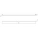 Thin-Line LED 96 inch Bright Satin Aluminum Wall Bar Wall Light in 8ft., 3000K
