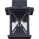 Madison 3 Light 16 inch Black Outdoor Downlight
