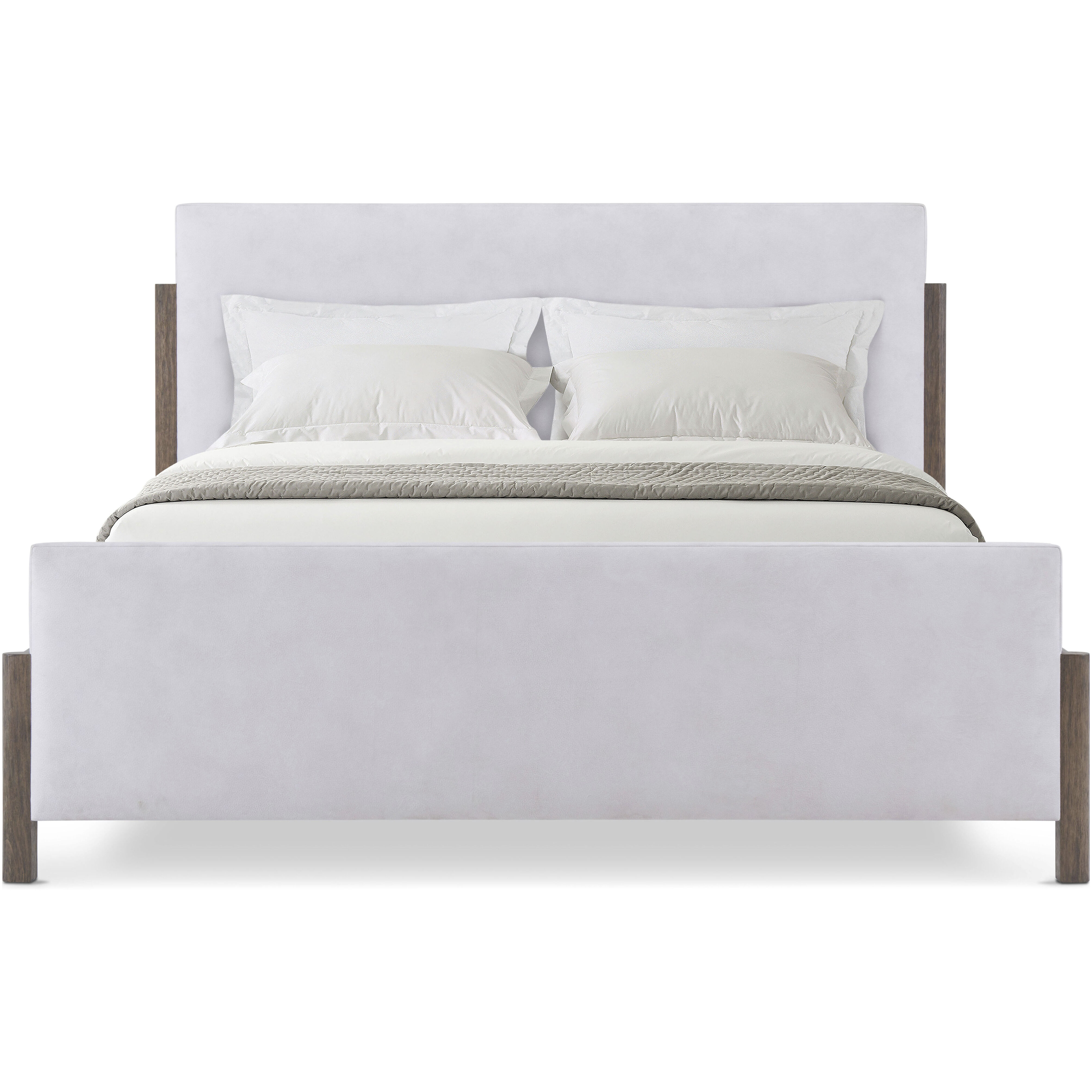 Urbane Campfire US Queen Bed, Wooden, Upholstered
