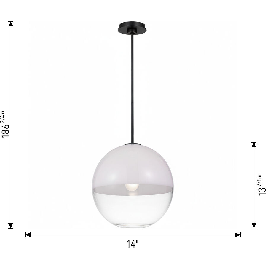 Sean Lavin Torian 1 Light 14 inch Aged Iron Pendant Ceiling Light