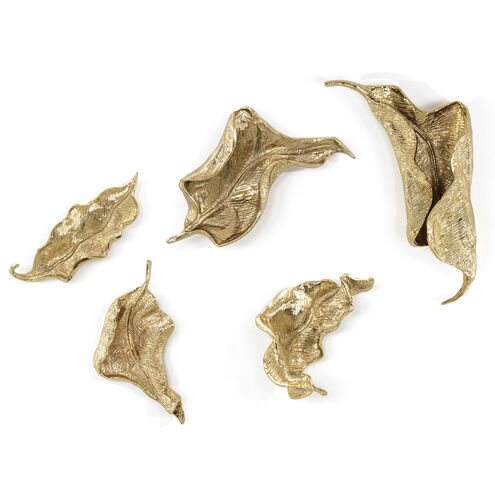 Curling Leaves Sculpture, Set of 5