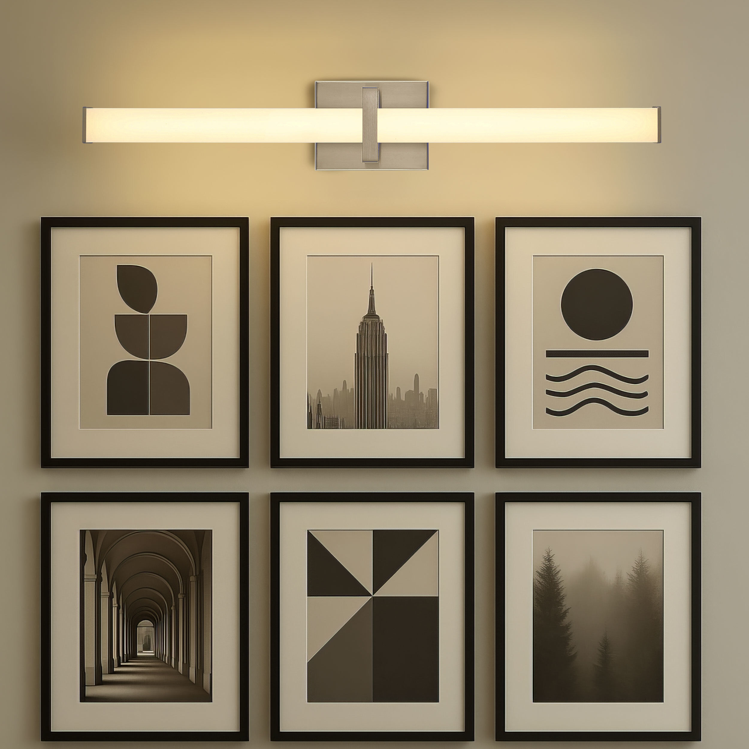 Elon Vanity Wall Light in Pewter