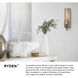Ryden 1 Light 4.5 inch Heritage Brass Indoor Wall Sconce Wall Light in Clear