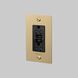 1G Duplex 125 Brass Outlet, GFCI