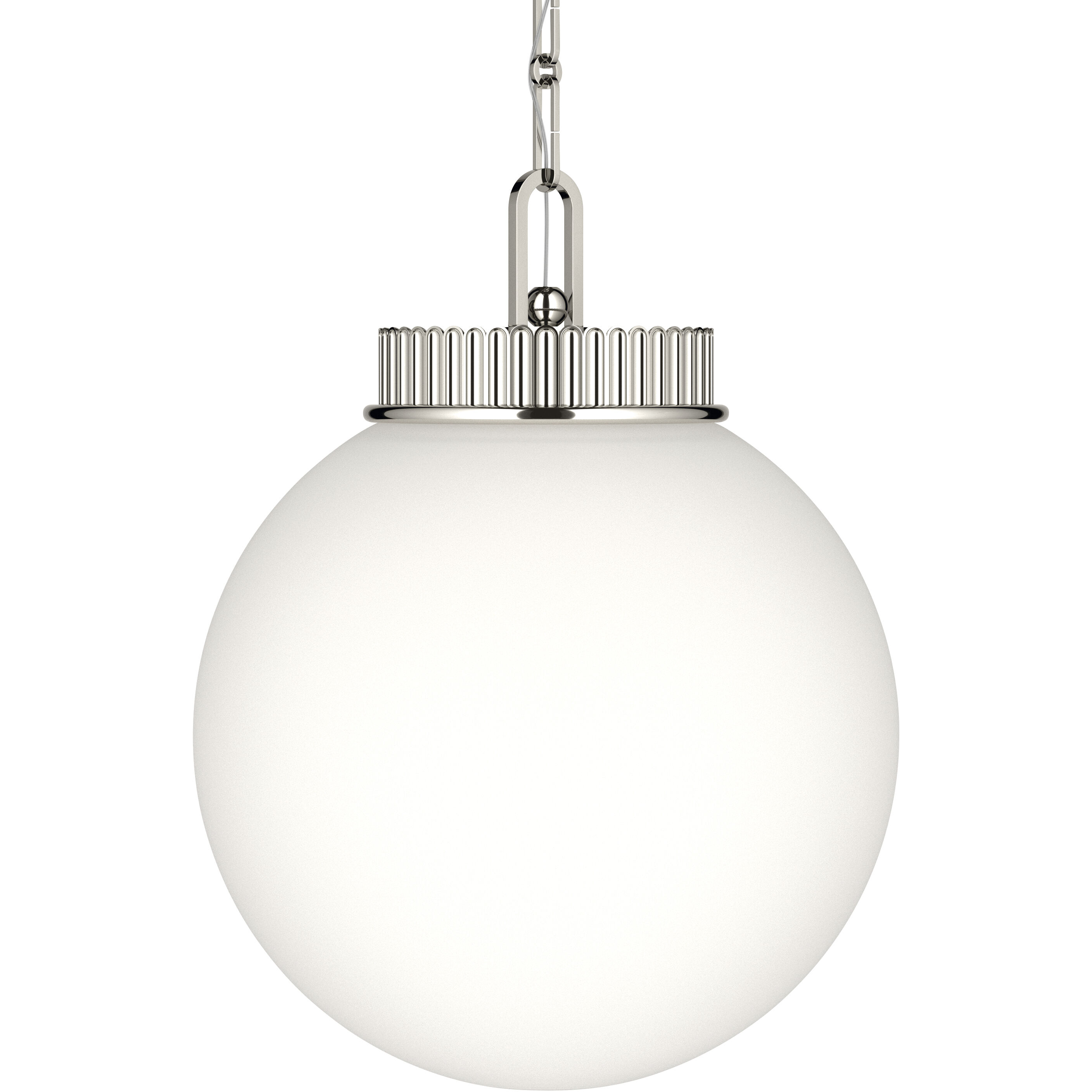 Andorra 1 Light Polished Nickel Pendant Ceiling Light