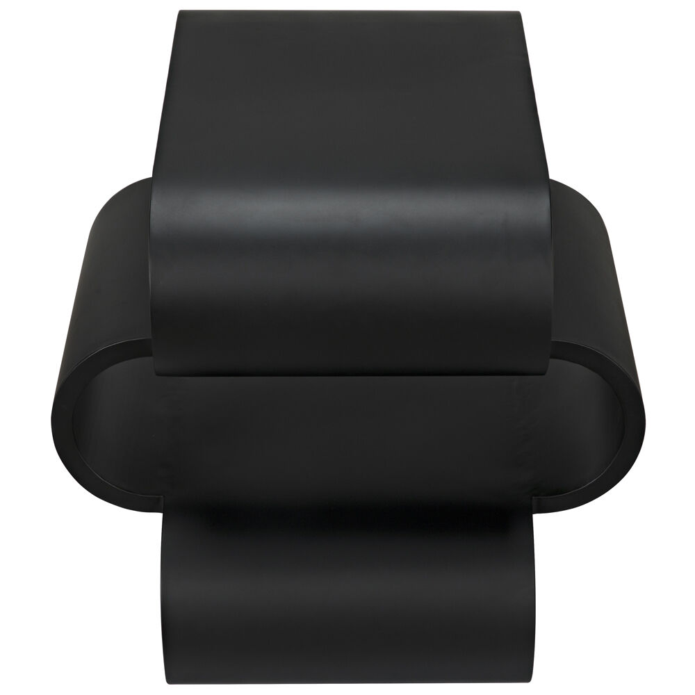 Nada 25.5 X 25.5 inch Matte Black Side Table