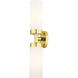 Aero 2 Light 19 inch Polished Brass ADA Vanity Sconce Wall Light
