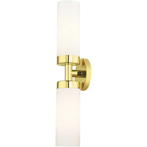 Aero 2 Light 19 inch Polished Brass ADA Vanity Sconce Wall Light