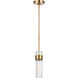 C&M by Chapman & Myers Geneva 1 Light 5 inch Burnished Brass Pendant Ceiling Light