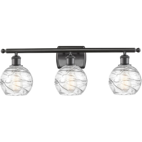 Ballston Small Deco Swirl 3 Light 26 inch Oil Rubbed Bronze Bath Vanity Light Wall Light, Ballston