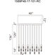 Greta LED 48 inch Black Chandelier Ceiling Light