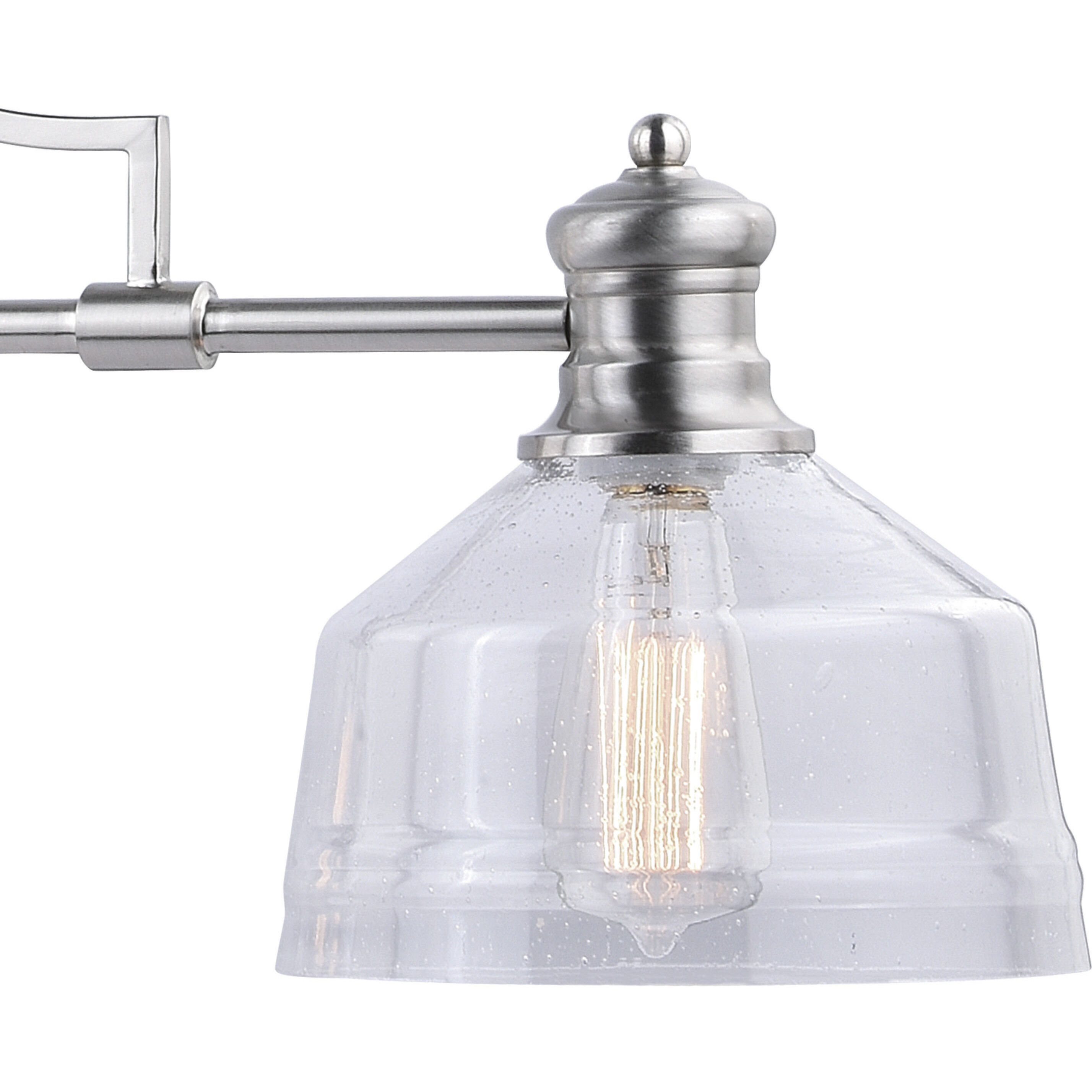 Beloit LED 36.5 inch Satin Nickel Linear Chandelier Ceiling Light