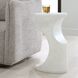 Stevie 23.5 X 14 inch White Stone Indoor Outdoor Accent Table
