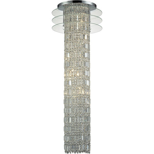 Zoey 6 Light 20 inch Clear with Polished Chrome Chandelier Ceiling Light