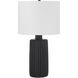 Anada 24.5 inch 100 watt Matte Black Table Lamp Portable Light